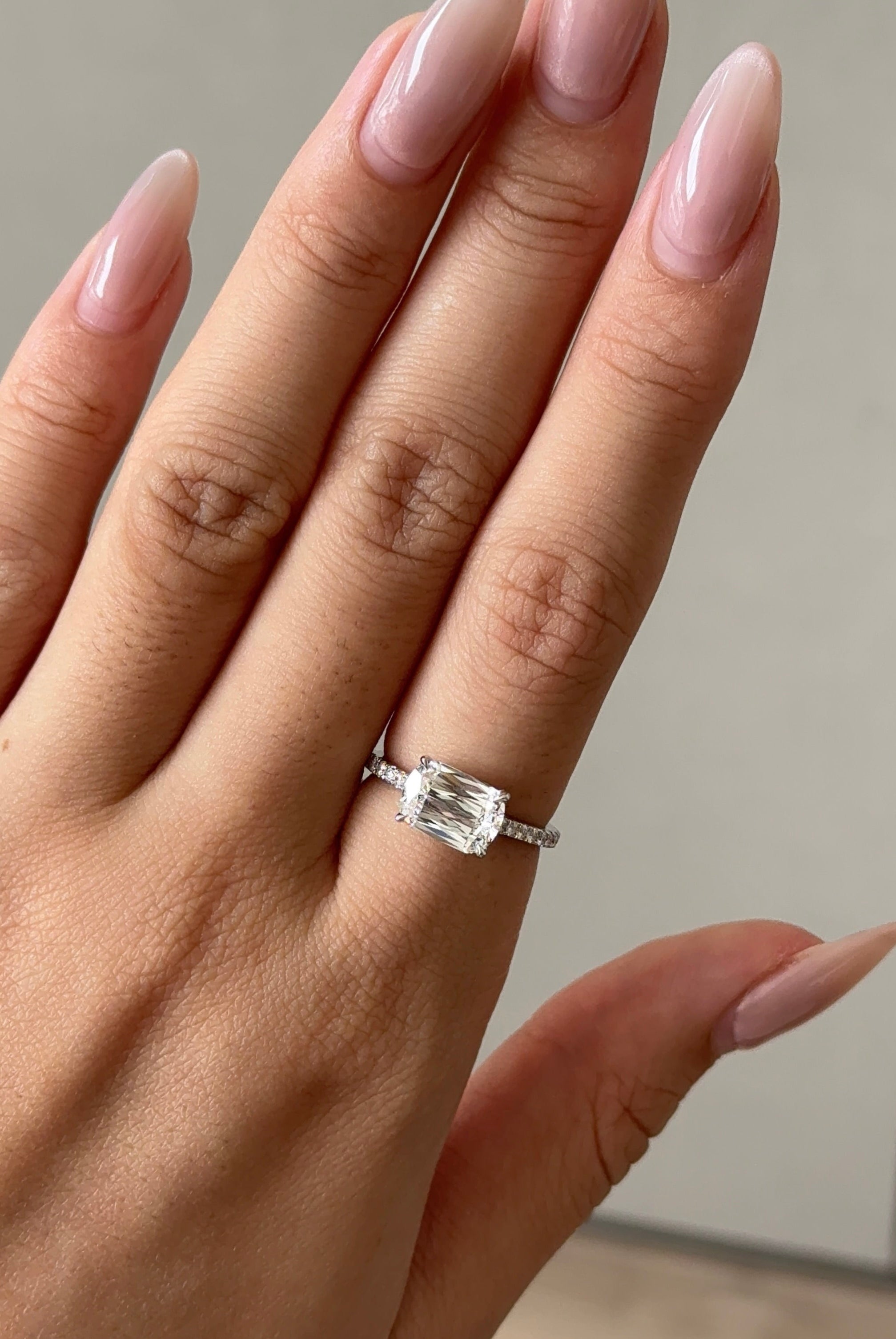 Ashoka Side Way Micro Pave Ring