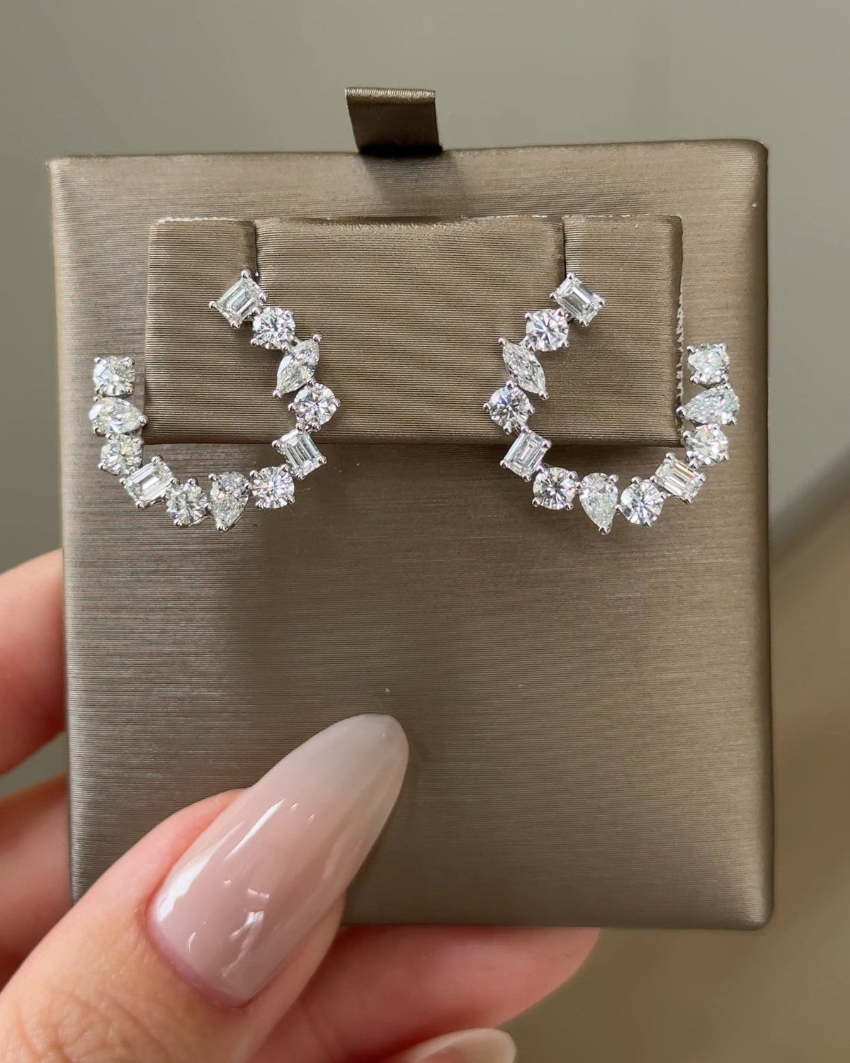 Celeste Wreath 10 Pointer Mixed Fancy Cut Diamond Earrings