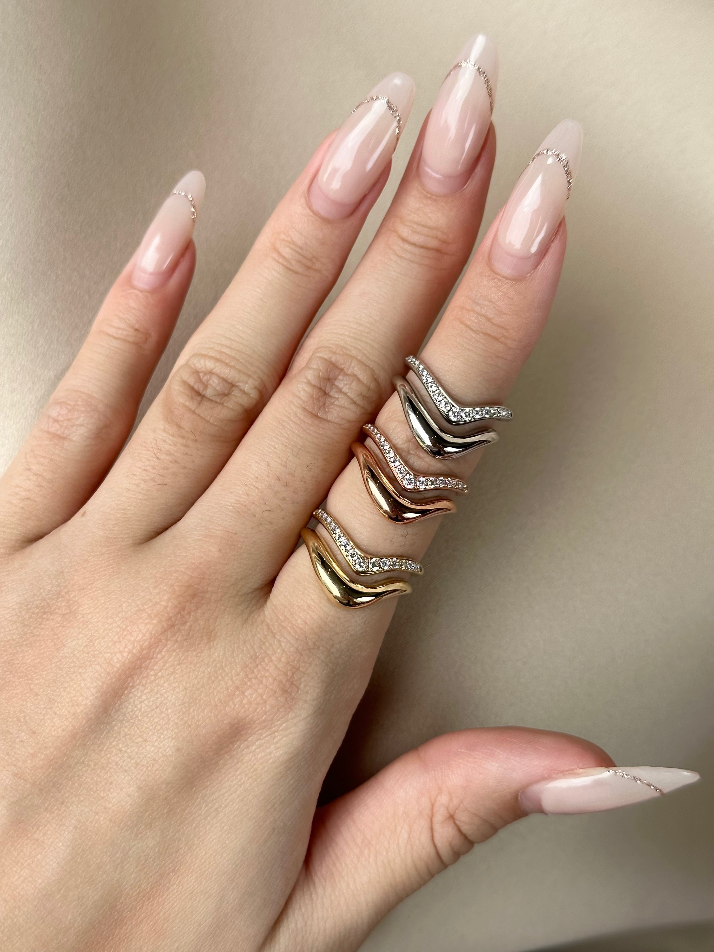 AURORA Dual-Band Pavé Ring