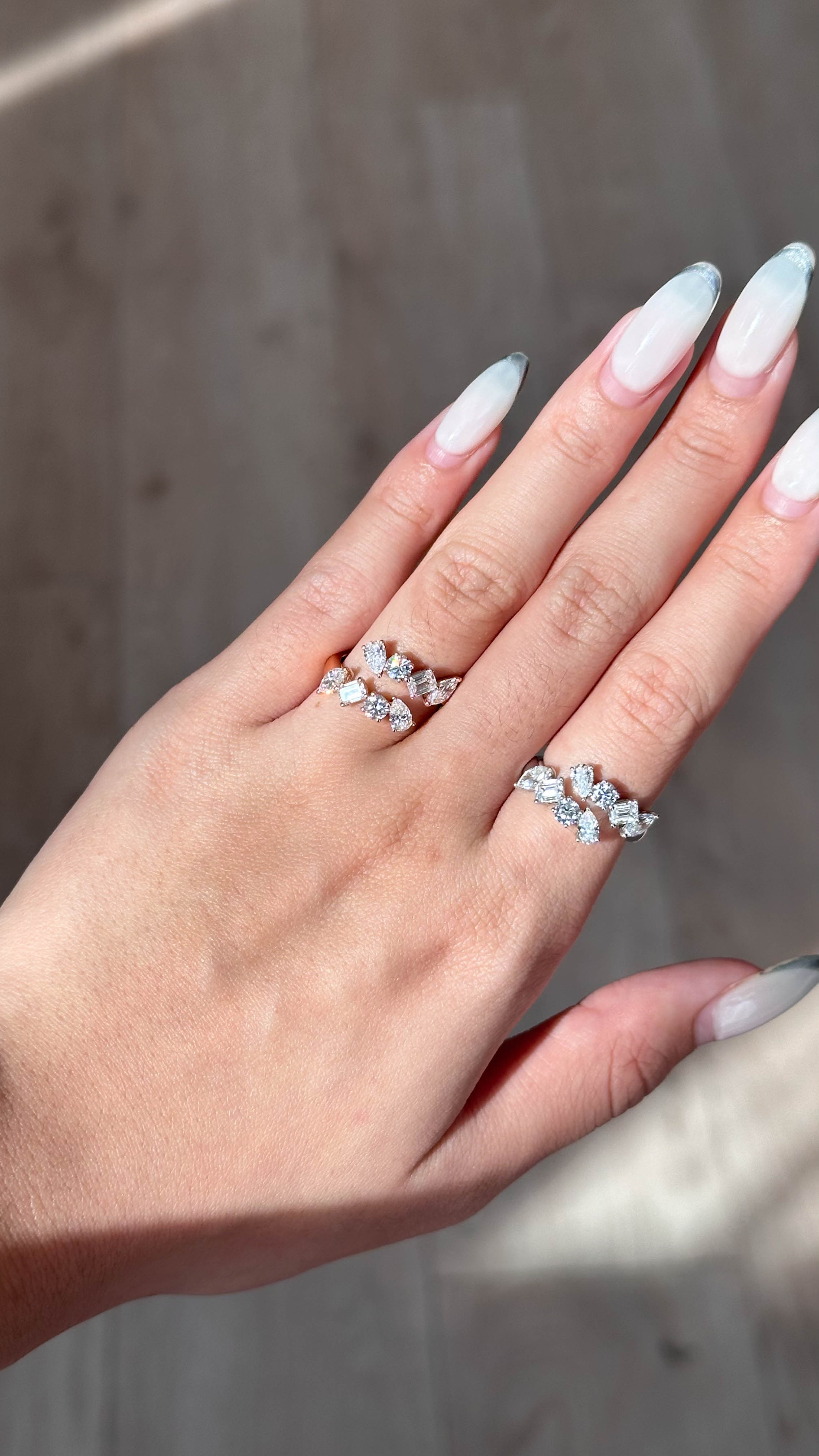 Celeste Mixed Fancy Cut Diamond Open Ring