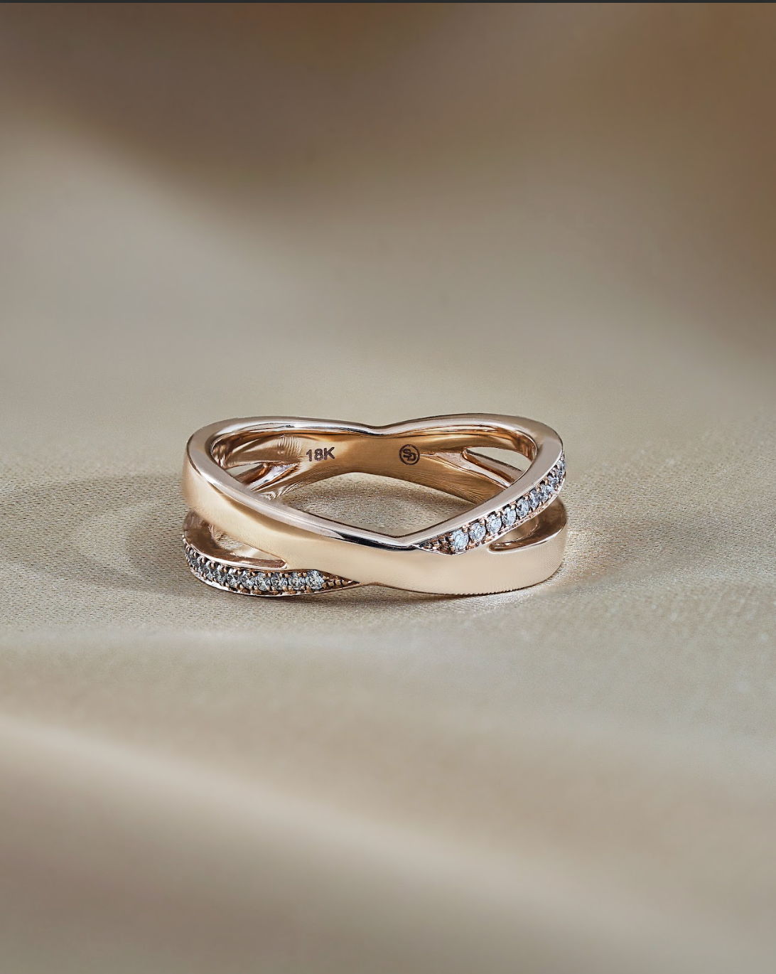 SD Cross Diamond Ring