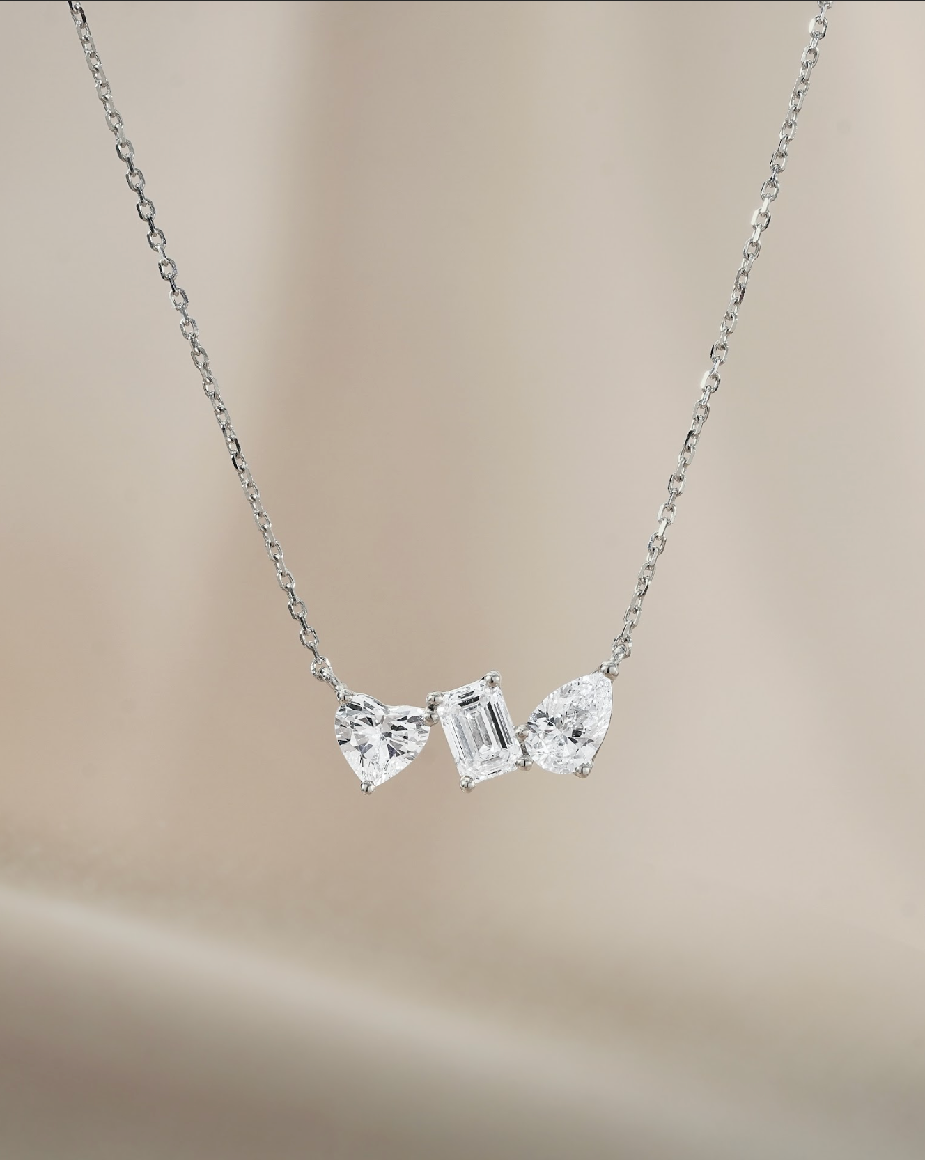 30 Pointer Mixed Fancy cut Diamond Pendant Necklace (14K Gold)